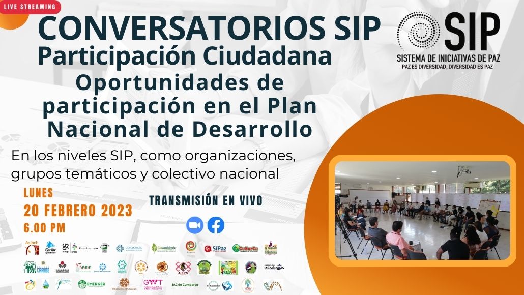 Oportunidades de participación en el Plan Nacional de Desarrollo