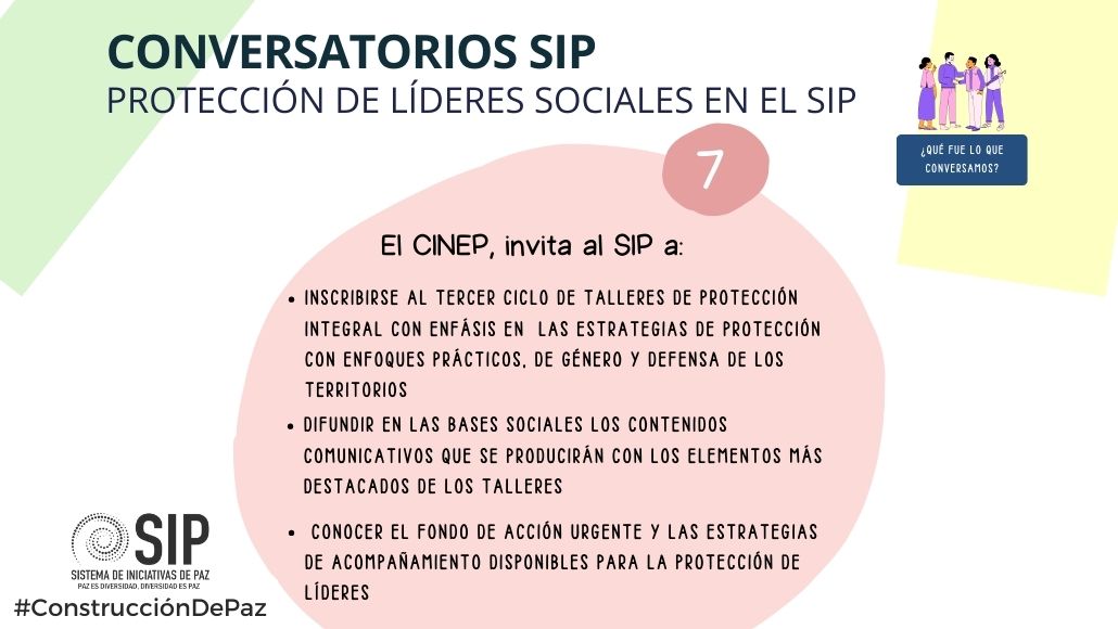 Infografía con los puntos más importantes del conversatorio sobre Protección de Líderes (4)