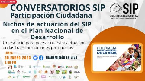 Nichos de actuación del SIP en el Plan Nacional de Desarrollo